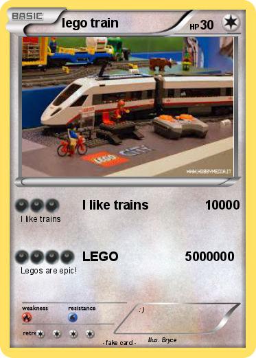 Pokemon lego train