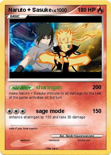 Pokemon Naruto + Sasuke