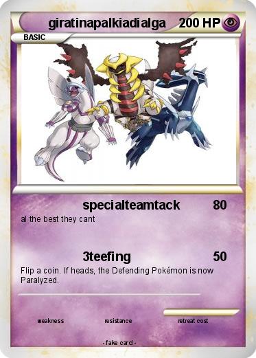 Pokemon giratinapalkiadialga