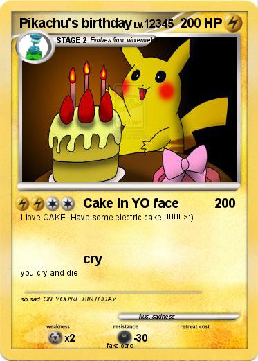 Pokemon Pikachu's birthday