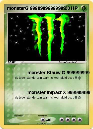 Pokemon monsterG 99999999999999