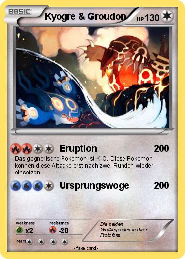 Pokemon Kyogre & Groudon