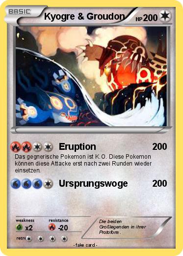 Pokemon Kyogre & Groudon