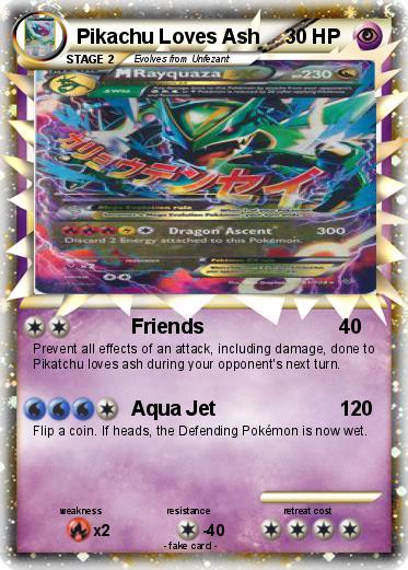 Pokemon Pikachu Loves Ash