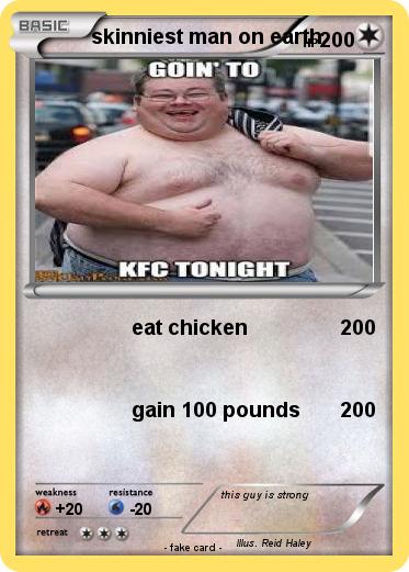 Pokemon skinniest man on earth