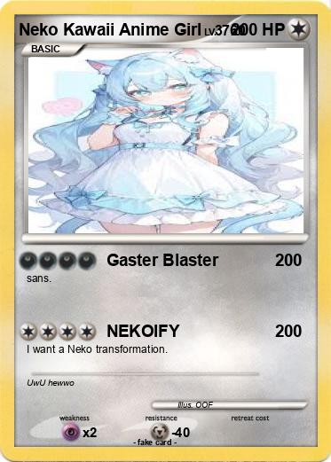 Pokemon Neko Kawaii Anime Girl