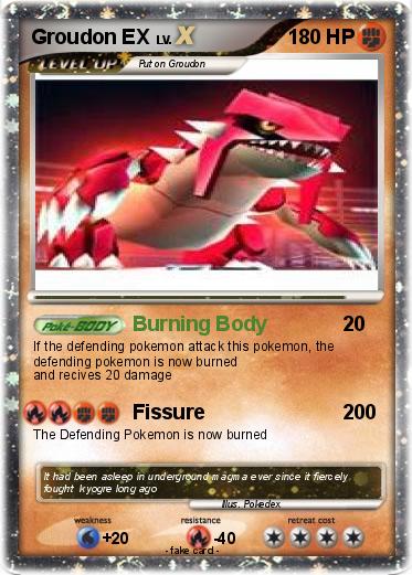 Pokemon Groudon EX