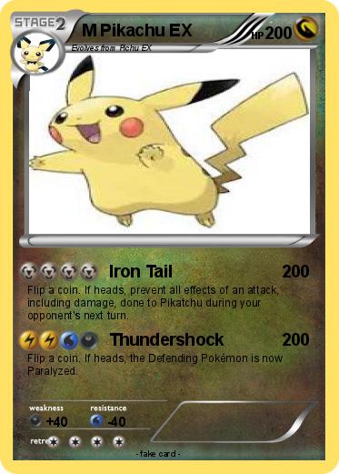 Pokemon M Pikachu EX