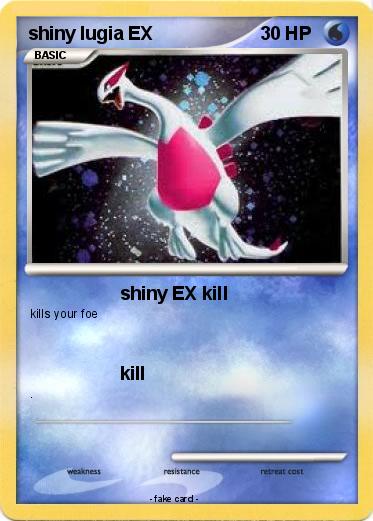Pokemon shiny lugia EX
