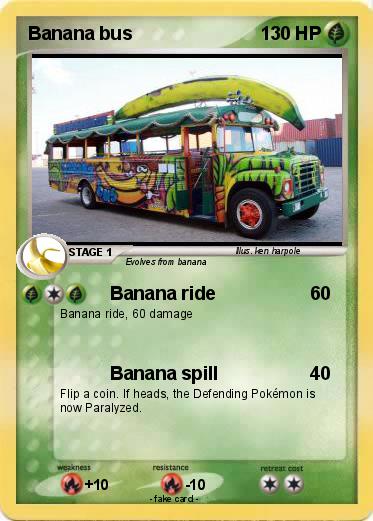 Pokemon Banana bus