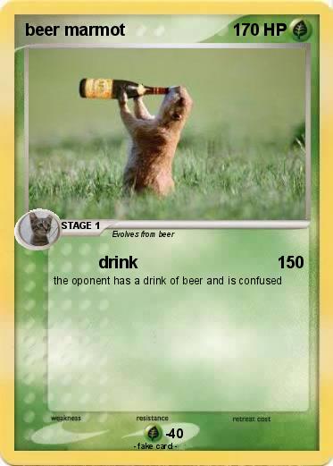 Pokemon beer marmot