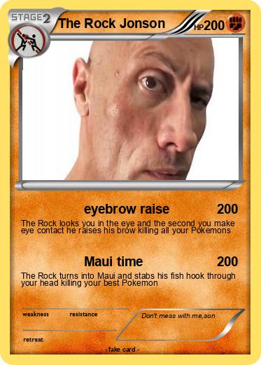 Pokemon The Rock Jonson