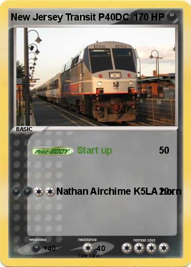 Pokemon New Jersey Transit P40DC
