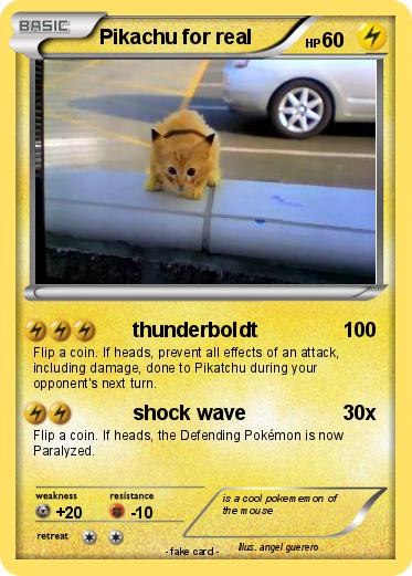 Pokemon Pikachu for real