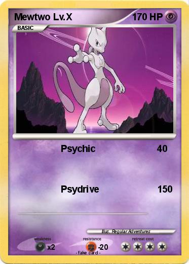 Pokemon Mewtwo Lv.X