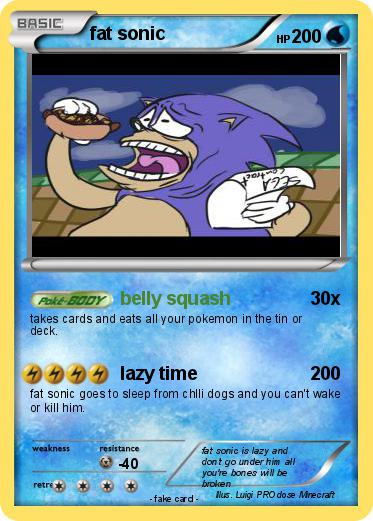 Pokemon fat sonic