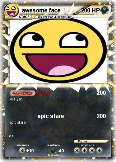 Pokemon awesome face