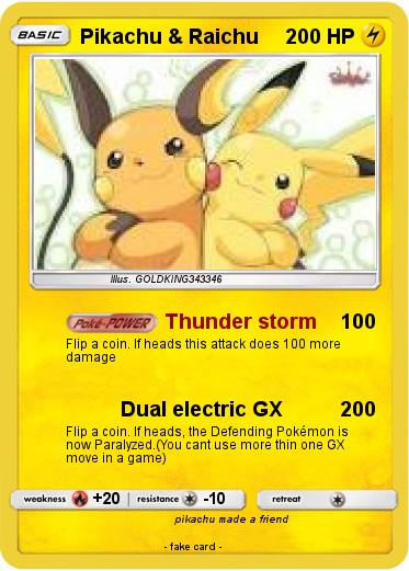 Pokemon Pikachu & Raichu