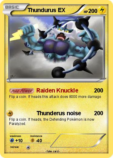 Pokemon Thundurus EX