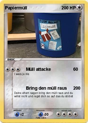 Pokemon Papiermüll