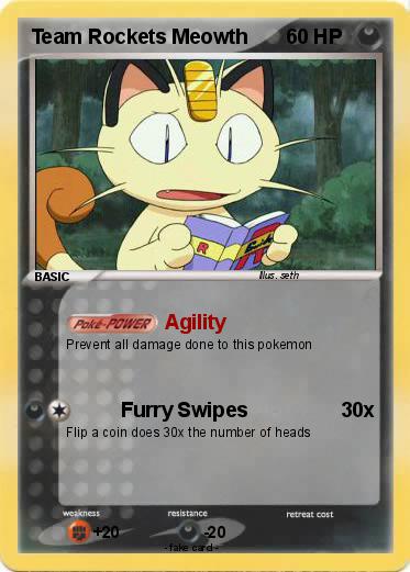 Pokemon Team Rockets Meowth