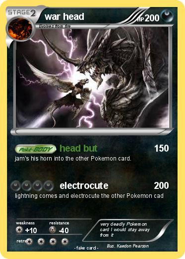 Pokemon war head