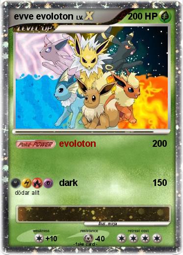 Pokemon evve evoloton