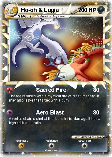 Pokemon Ho-oh & Lugia
