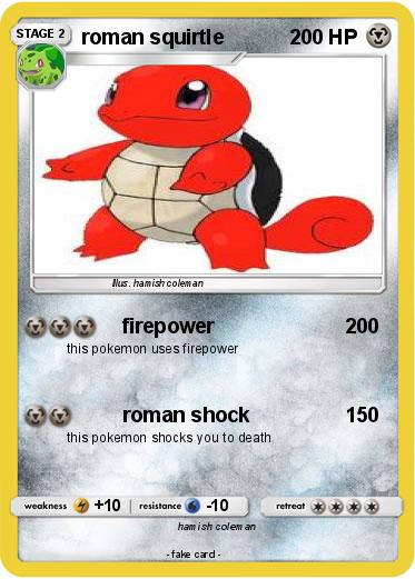 Pokemon roman squirtle