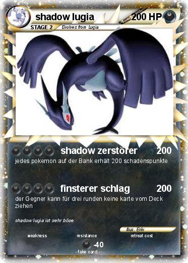Pokemon shadow lugia