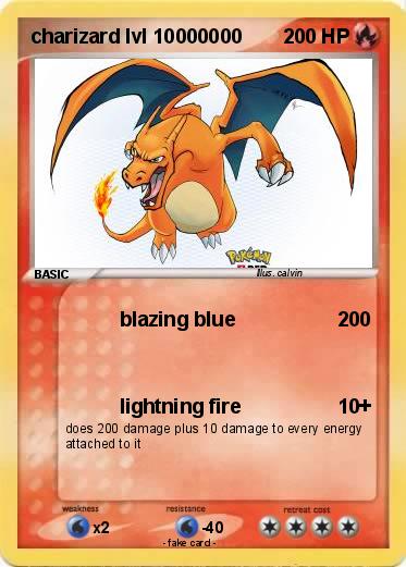 Pokemon charizard lvl 10000000