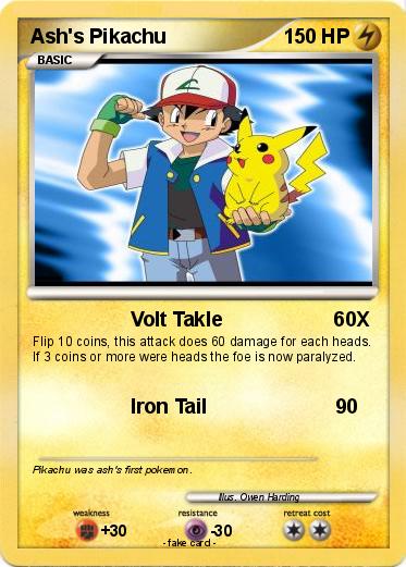 Pokemon Ash's Pikachu