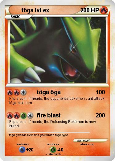 Pokemon töga lvl ex