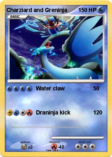 Pokemon Charziard and Greninja
