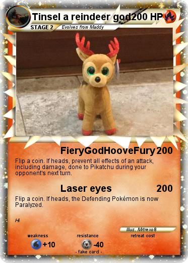 Pokemon Tinsel a reindeer god