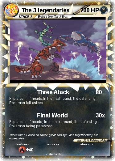 Pokemon The 3 legendaries