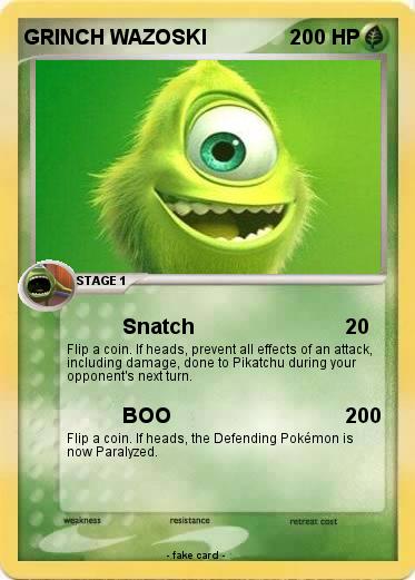 Pokemon GRINCH WAZOSKI