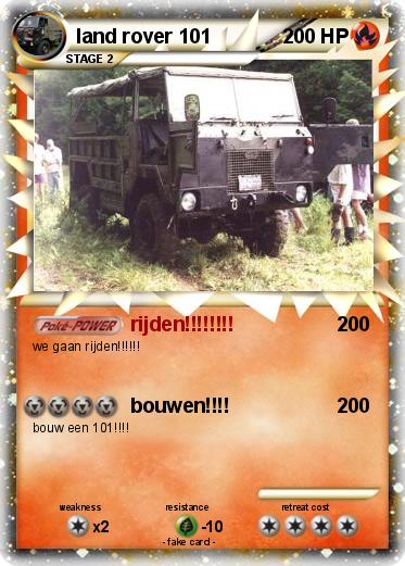 Pokemon land rover 101