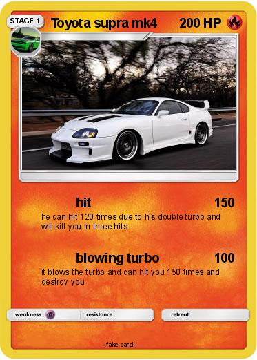 Pokemon Toyota supra mk4