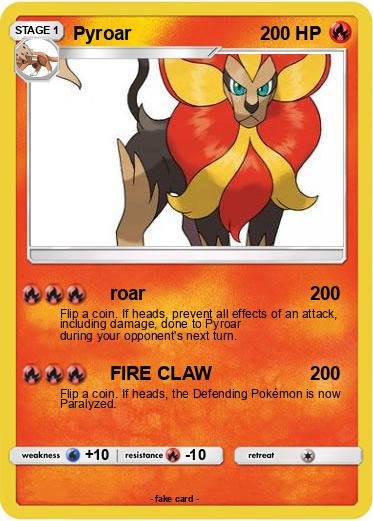 Pokemon Pyroar Pokemon Pyroar