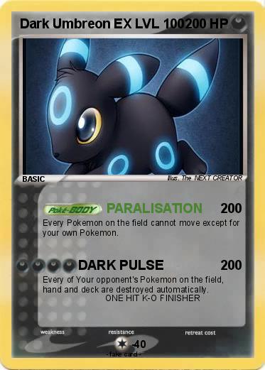 Pokemon Dark Umbreon EX LVL 100