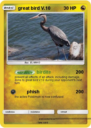 Pokemon great bird V.10
