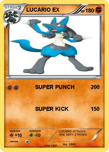 Pokemon LUCARIO EX
