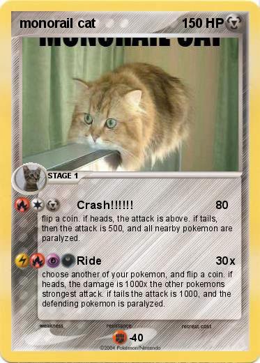 Pokemon monorail cat