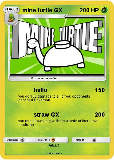 Pokemon mine turtle GX