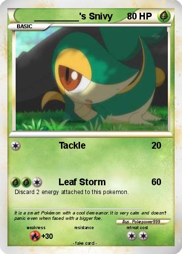 Pokemon _________'s Snivy