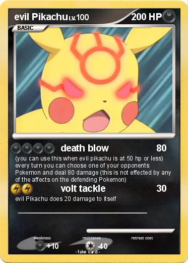 Pokemon evil Pikachu