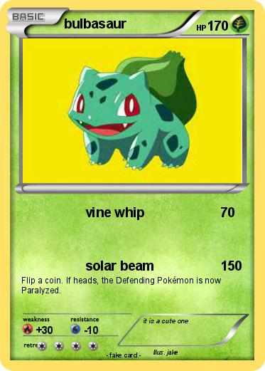 Pokemon bulbasaur