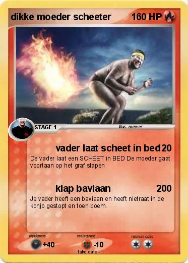 Pokemon dikke moeder scheeter