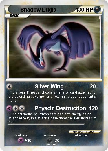 Pokemon Shadow Lugia